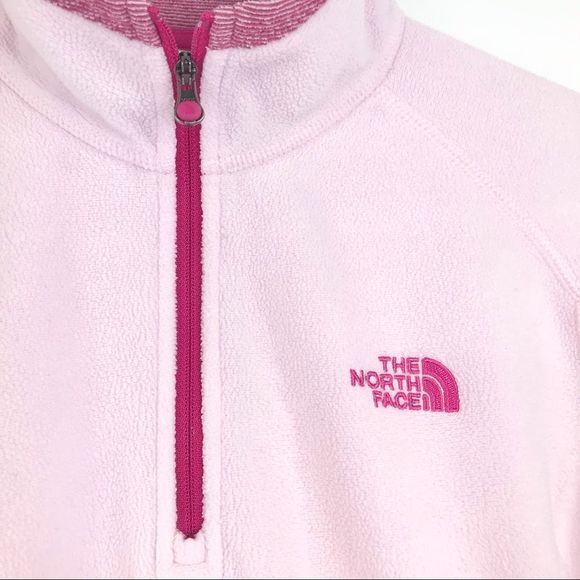 SOLD The North Face Pink Polartec 1/4 Zip Fleece - Picture 4 of 14